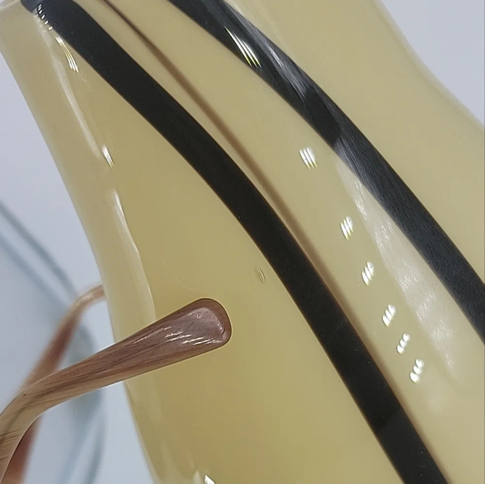 vtg‎ hand blown glass vase 10